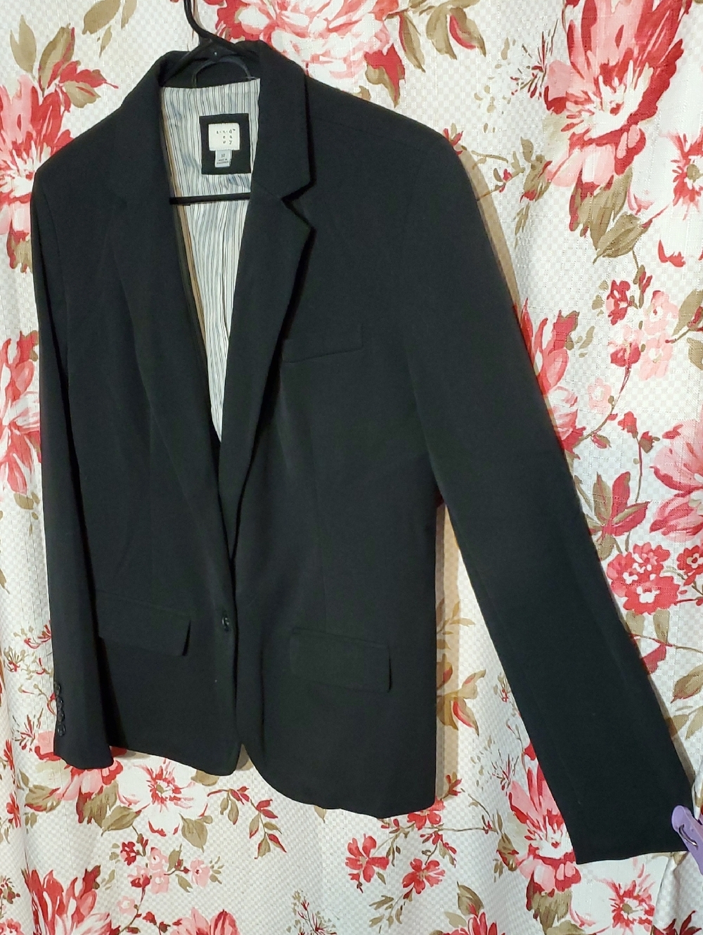 A New Day Black Single-Button Blazer Jacket - Classic Tailored Style 10